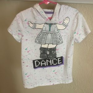 Small girls shirt with a hood